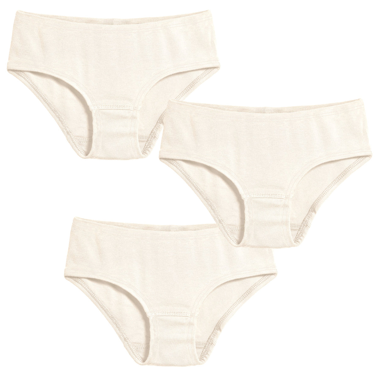 Girls Organic Cotton Brief - 3 Pack | Favorite Oatmeal