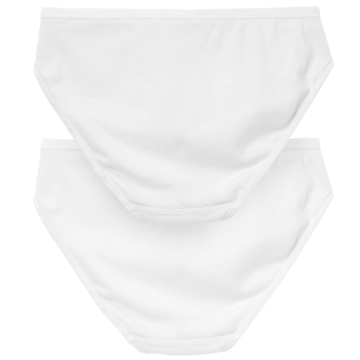 Women's Soft 100% Organic Cotton Brief Underwear 2-Pack | White