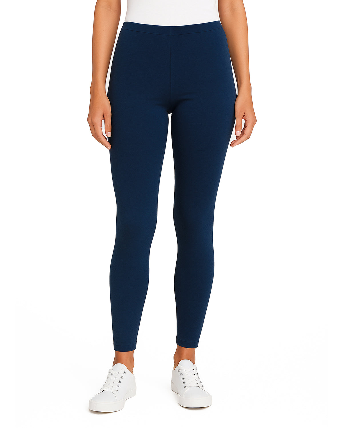 Women's Soft 100% Organic Cotton Leggings | Dark Navy