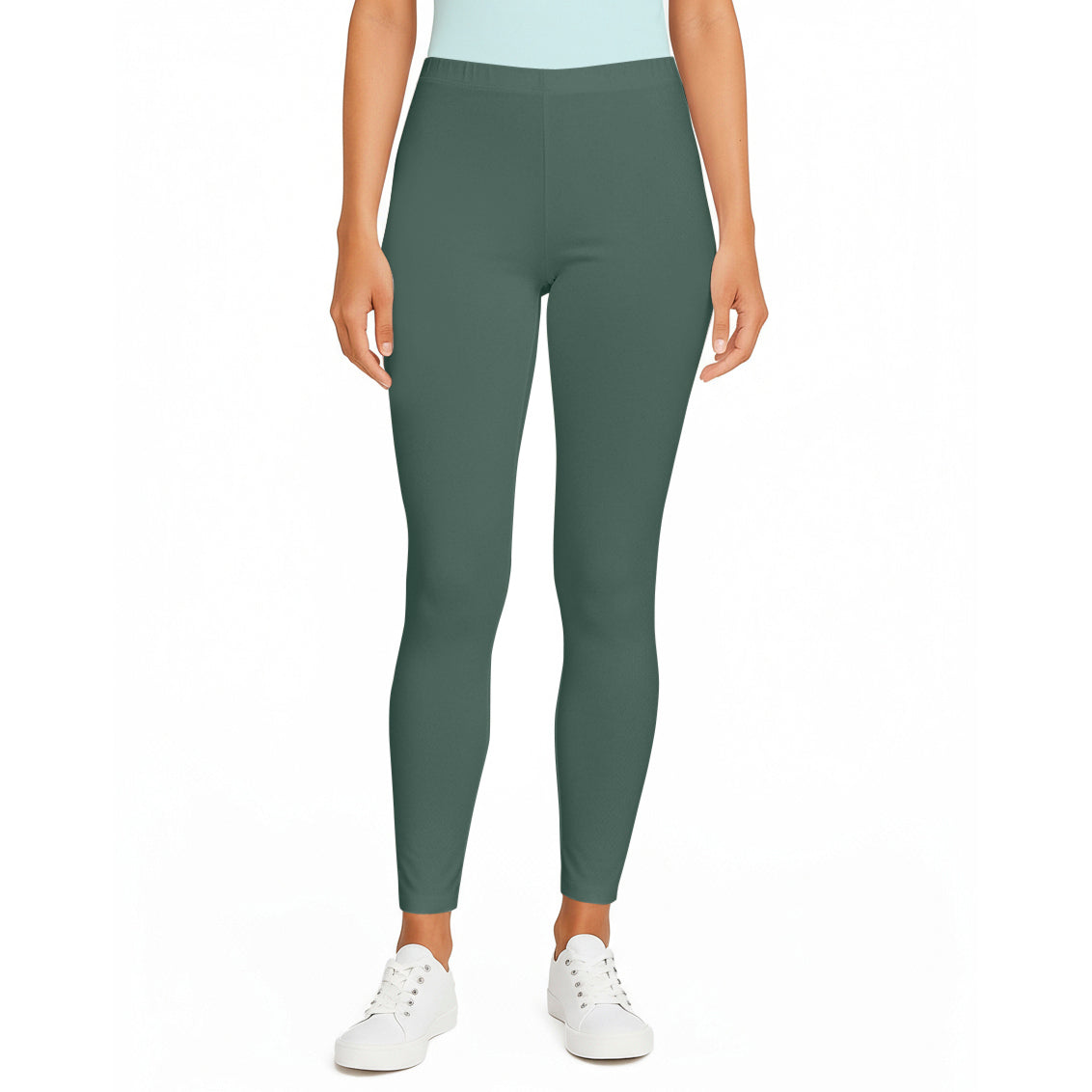 Women's Soft 100% Organic Cotton Leggings | Smoky Sage