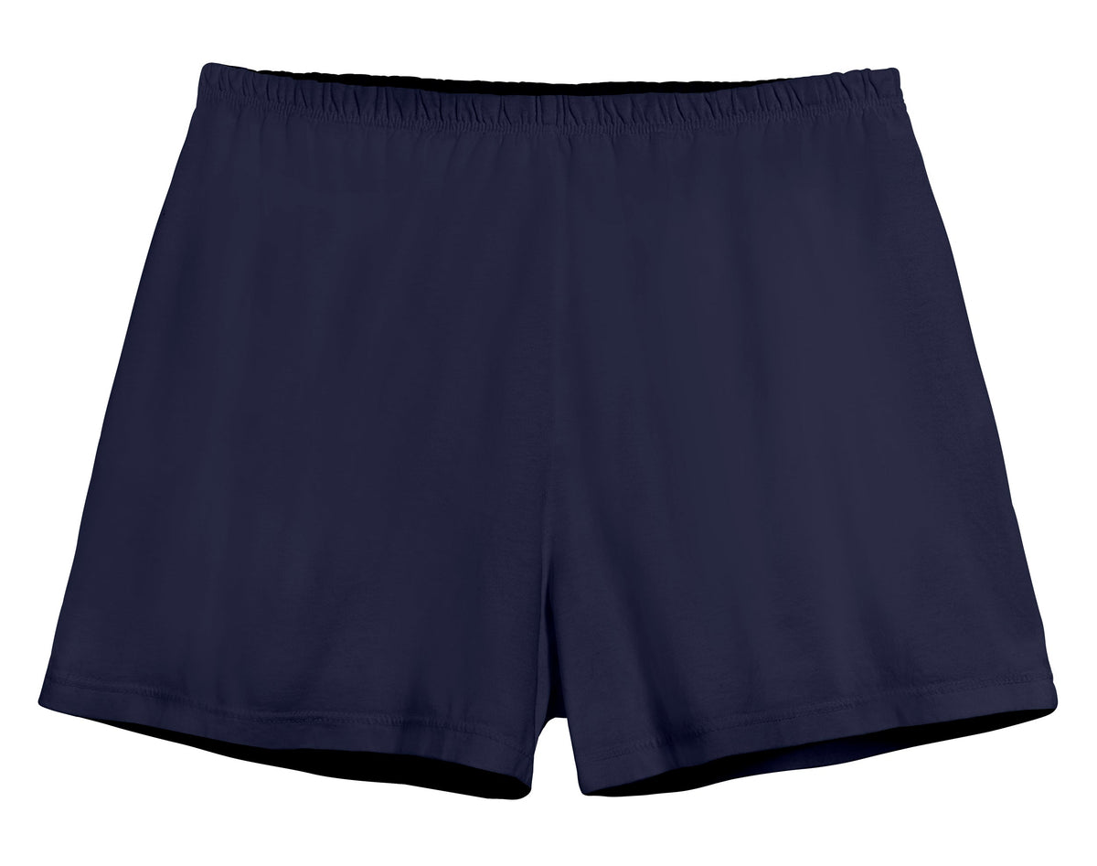 Women's Soft Cotton Comfy Knit Lounge Shorts | Navy
