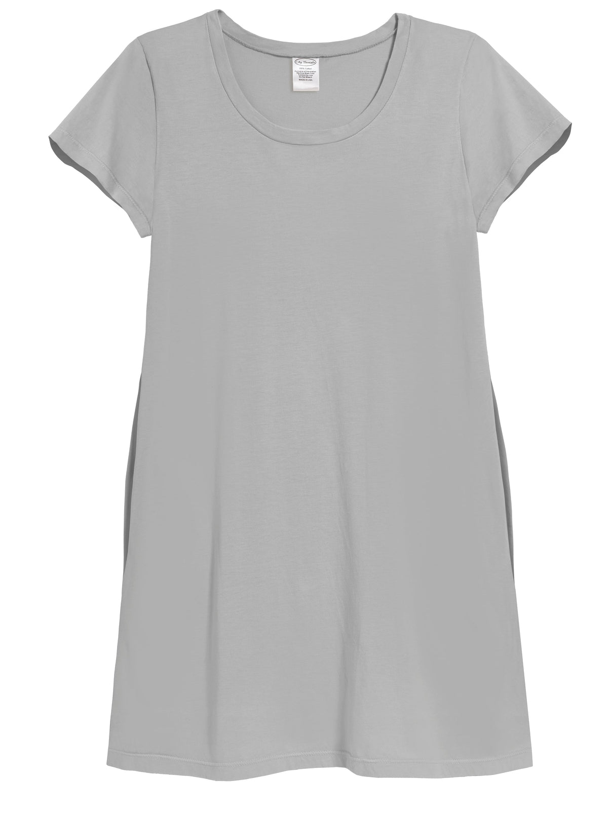 Women's Soft Supima Cotton Easy Cover-Up T-Shirt Pocket Dress | Road