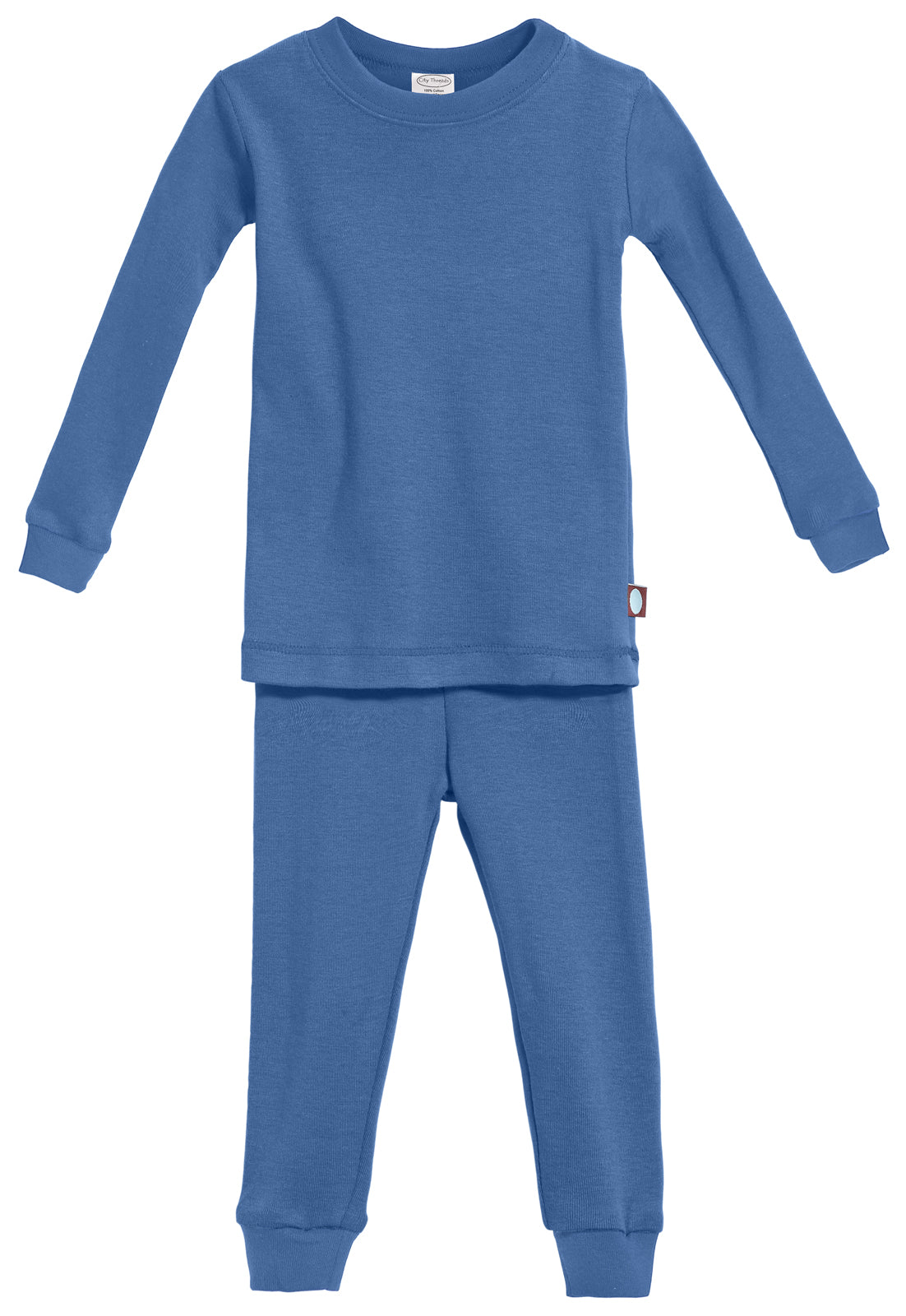 Kid&#39;s Organic Cotton Snug Fit Pajama Sets-Seconds| Damage - Smurf