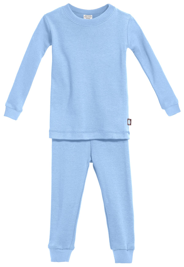 Miluxas Little Boys Girls Long Johns Thermal Underwear Set 2PC Crewneck Tops And Bottom Toddler Kids Pajamas Warm Jammies Clearance Hot Pink 2 Years