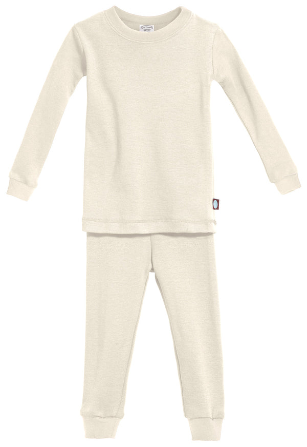Petite Plume Boy's Fleurs de Bois Two-Piece Pajama Set, Size 6M-14