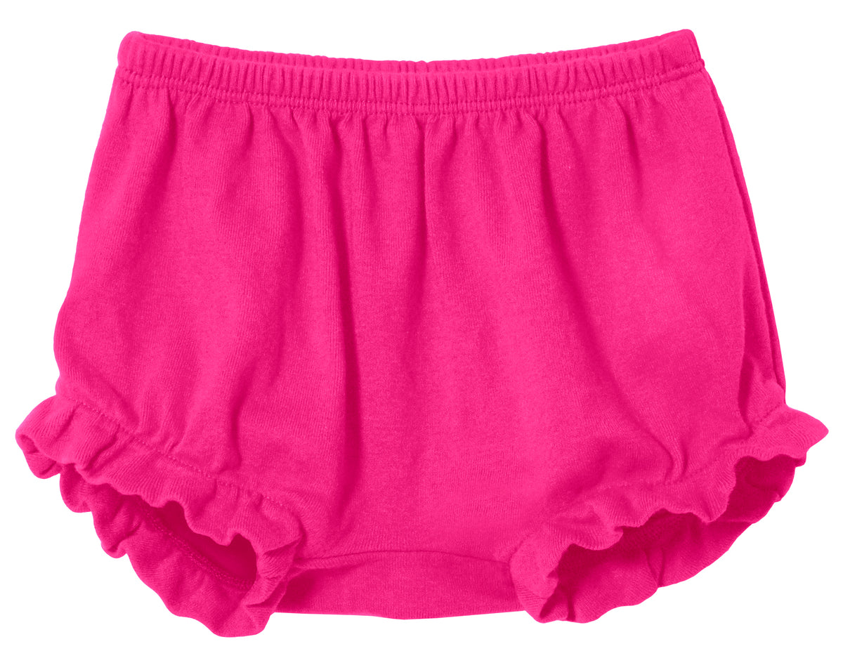 Girls Soft Cotton Bloomer Diaper Cover | Hot Pink