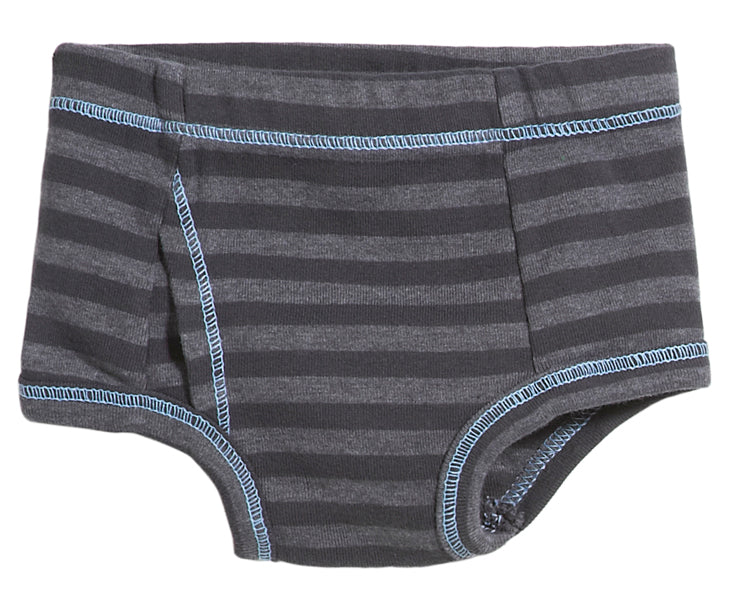 Boys Striped Briefs-Seconds| Damage - Charcoal