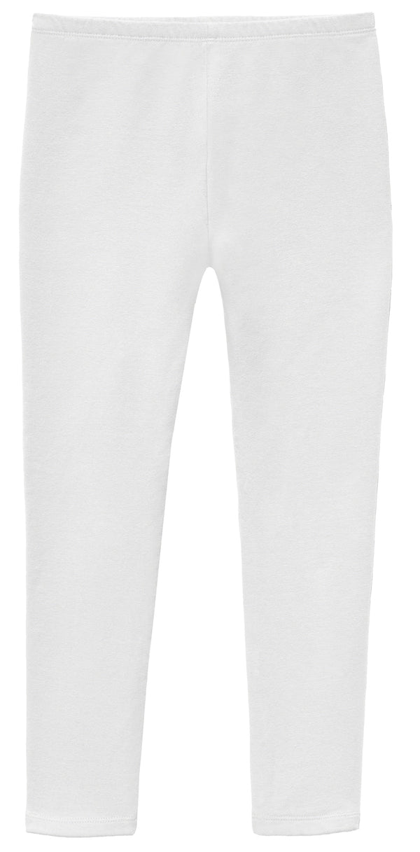 Soft Fleece Stretch Leggings White City Threads USA