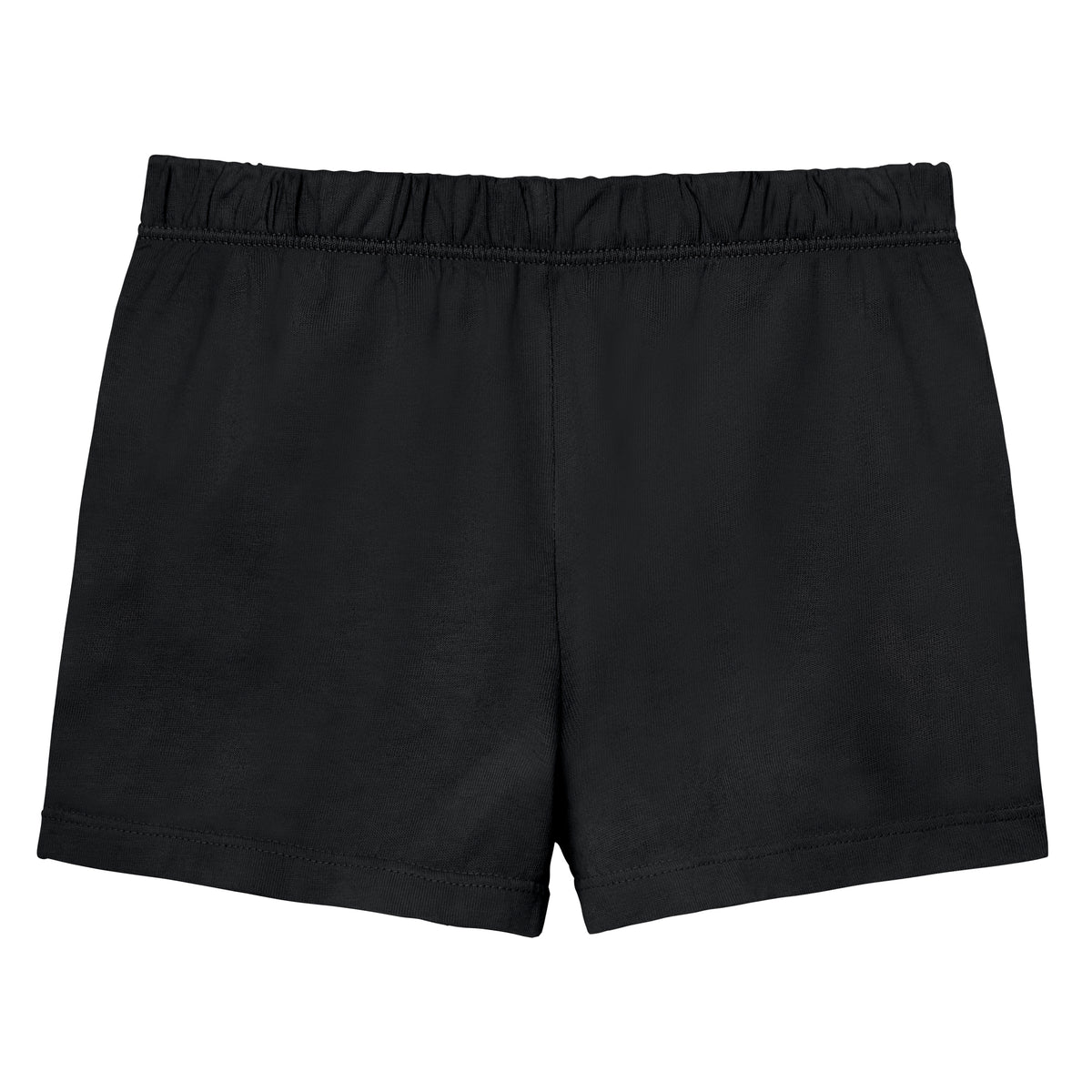 Girls Soft Cotton UPF 50+ Jersey Pocket Shorts | Black