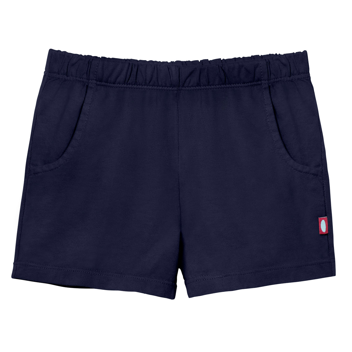 Girls Soft Cotton UPF 50+ Jersey Pocket Shorts | Navy