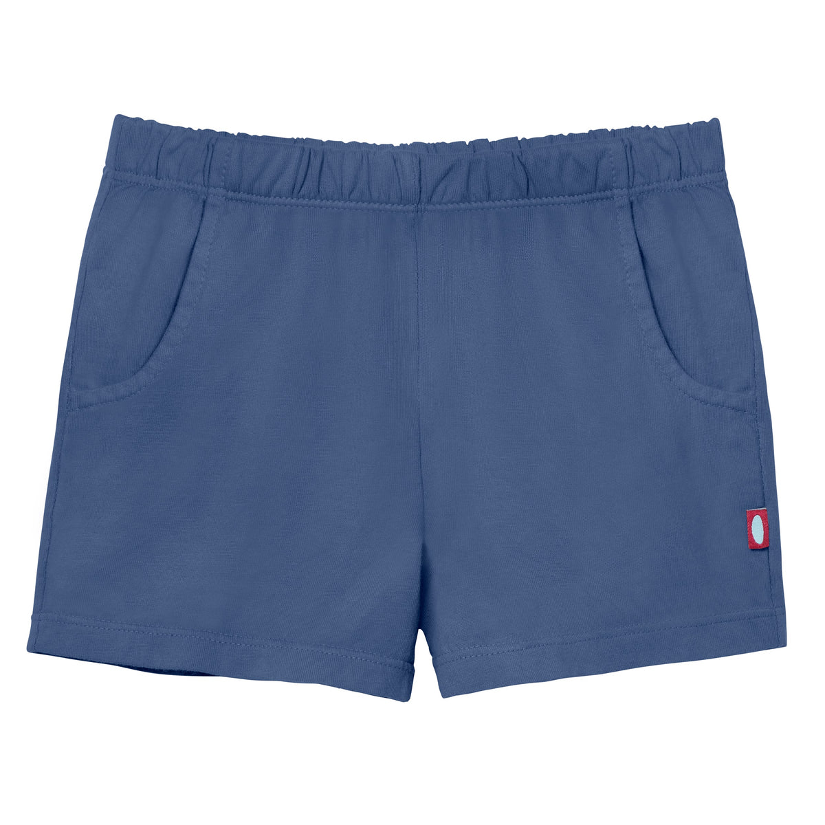Girls Soft Cotton UPF 50+ Jersey Pocket Shorts | Smurf