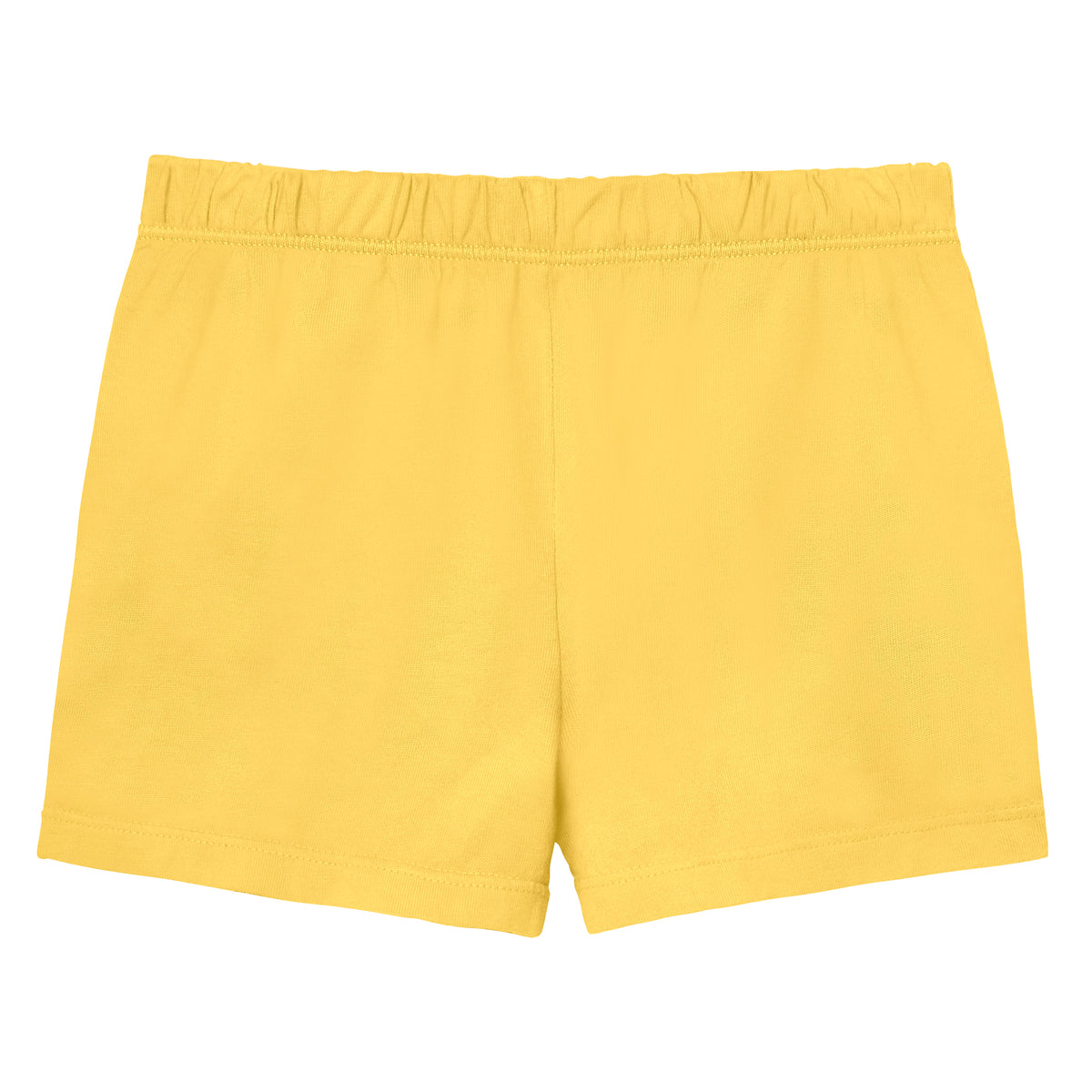 Girls Soft Cotton UPF 50+ Jersey Pocket Shorts | Yellow