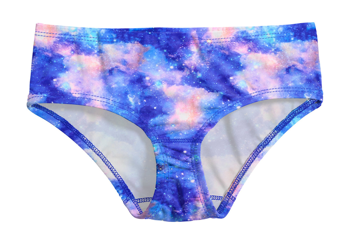 Girls UPF 50+ Printed Swim Briefs  | Galaxy Swim