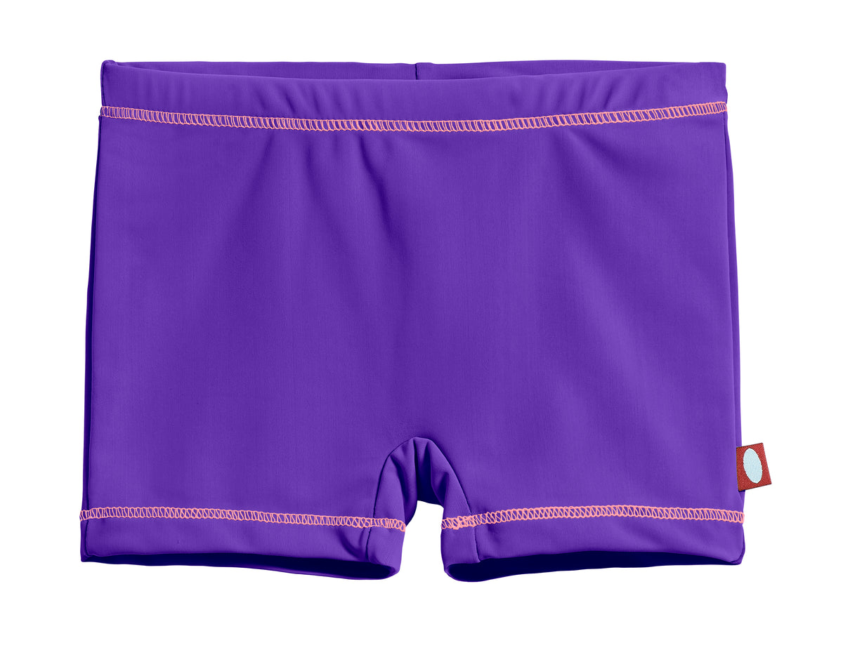 Girls UPF 50+ Swim Boy Shorts  | Purple