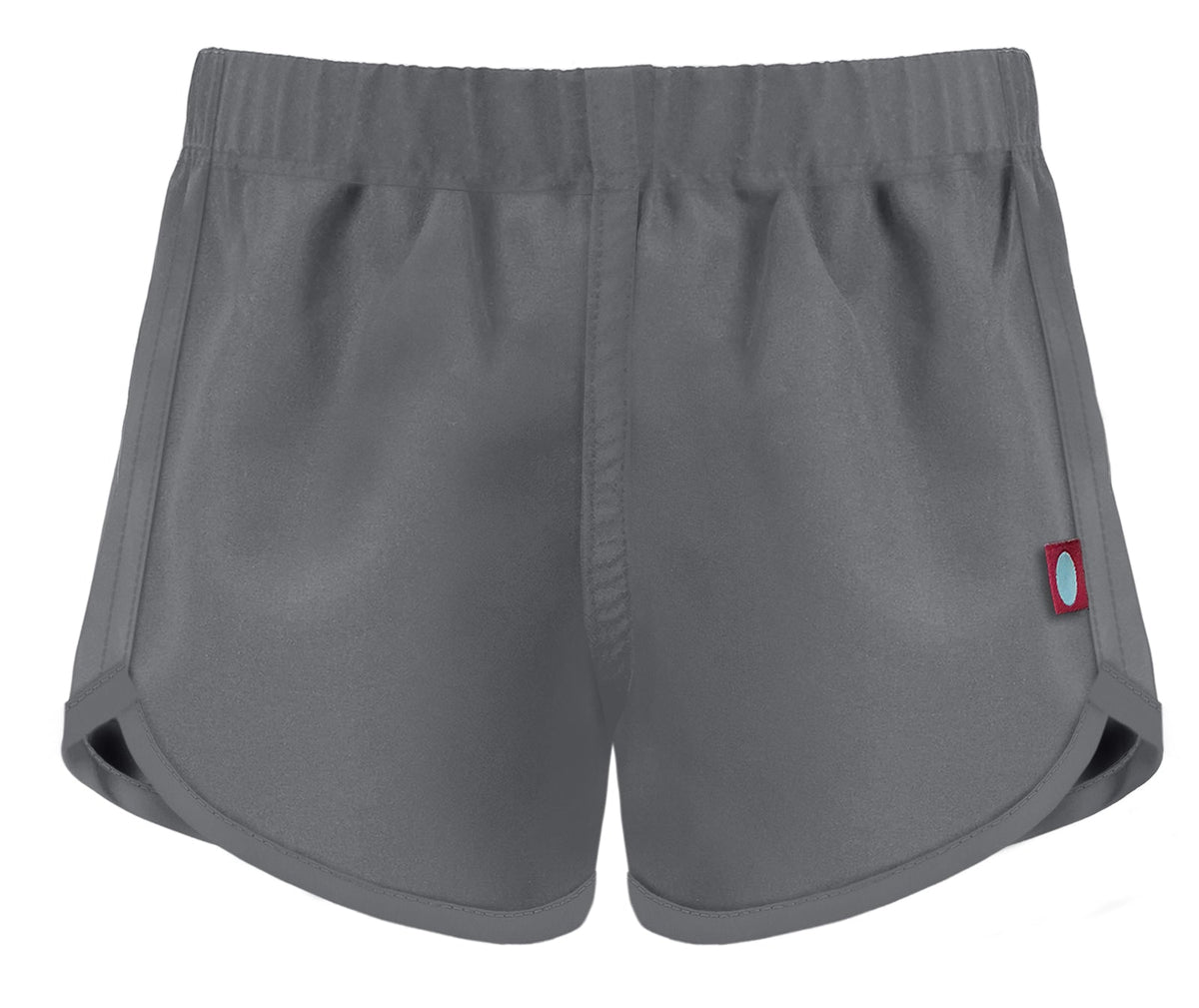 Girls UPF 50+ Swim/Camp Board Short | Charcoal w. Matching Trim