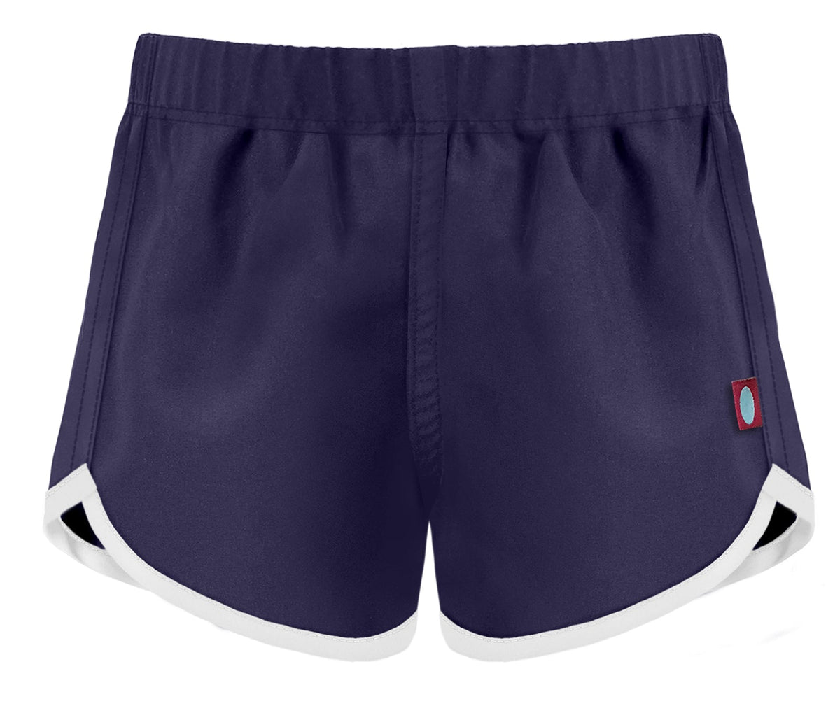 Girls UPF 50+ Swim/Camp Board Short | Navy w. White Trim