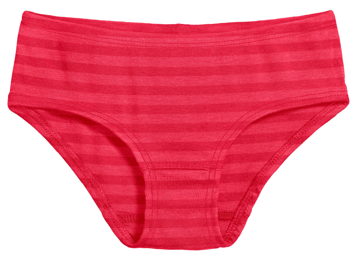 Girls Soft Stripe Brief | Candy Apple