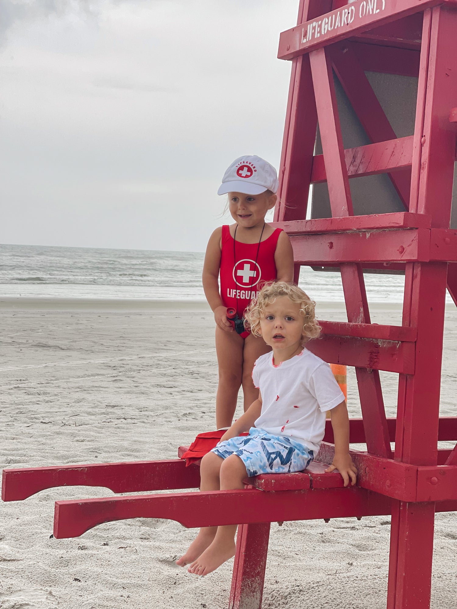 DIY Halloween Costume - Lifeguard & Shark Victim