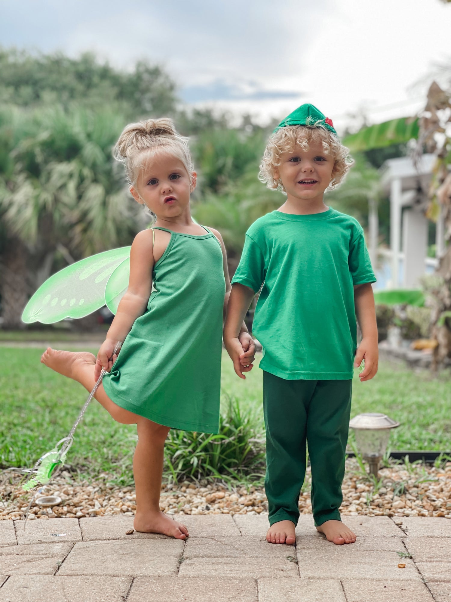 DIY Tinkerbell & Peter Pan Costume
