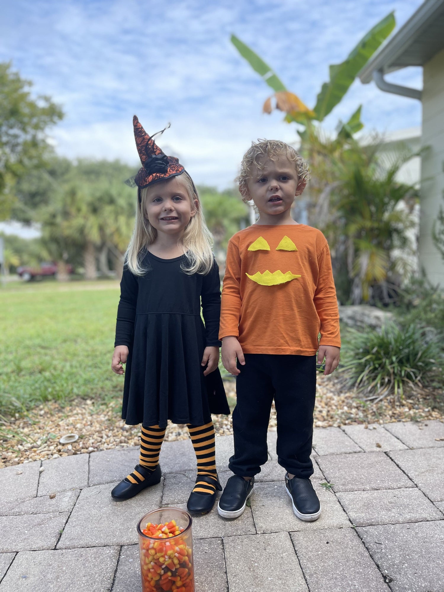 DIY Pumpkin & Witch Costume