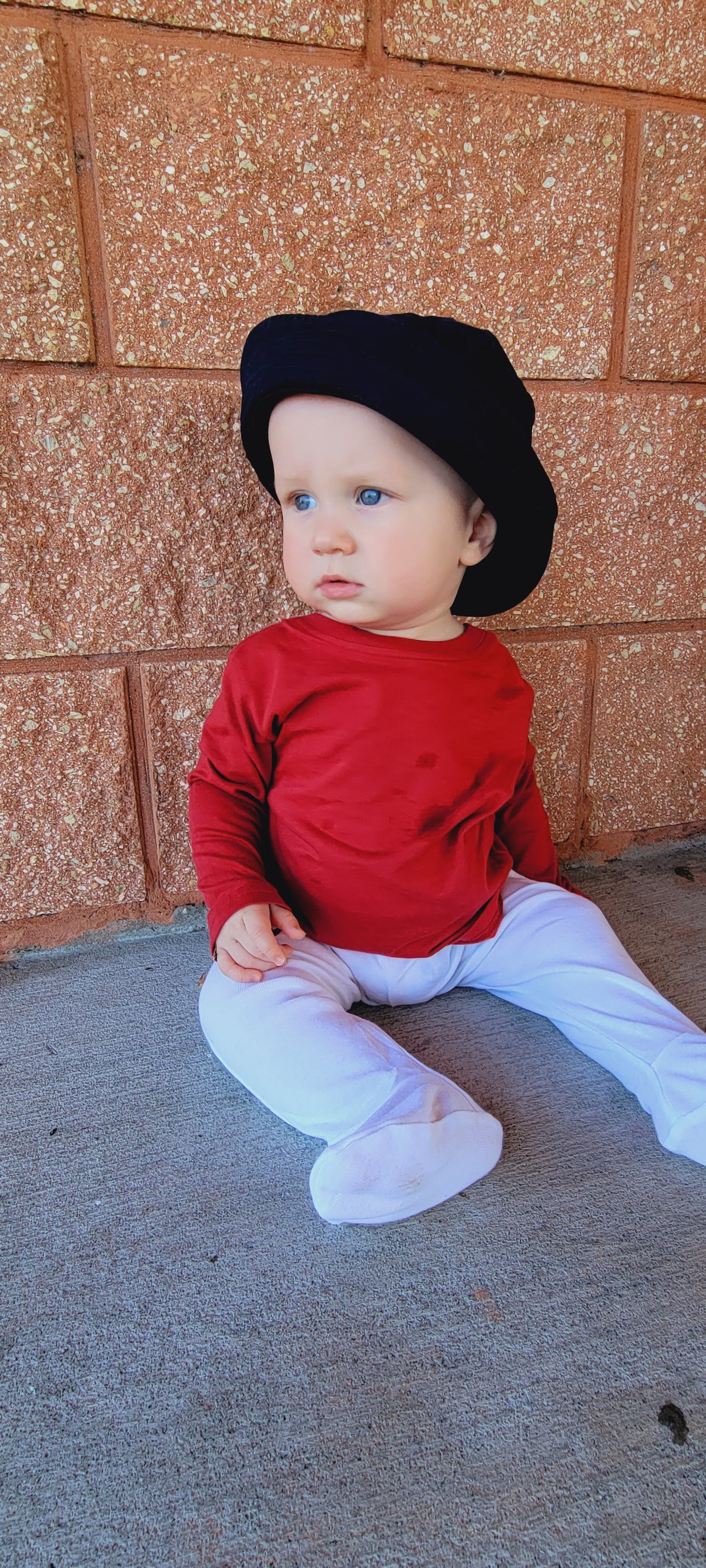 Boys and Girls 100% Cotton Twill UPF 50+ Wharf Hat | Navy Blue (Dyed &amp; Finished in USA*)