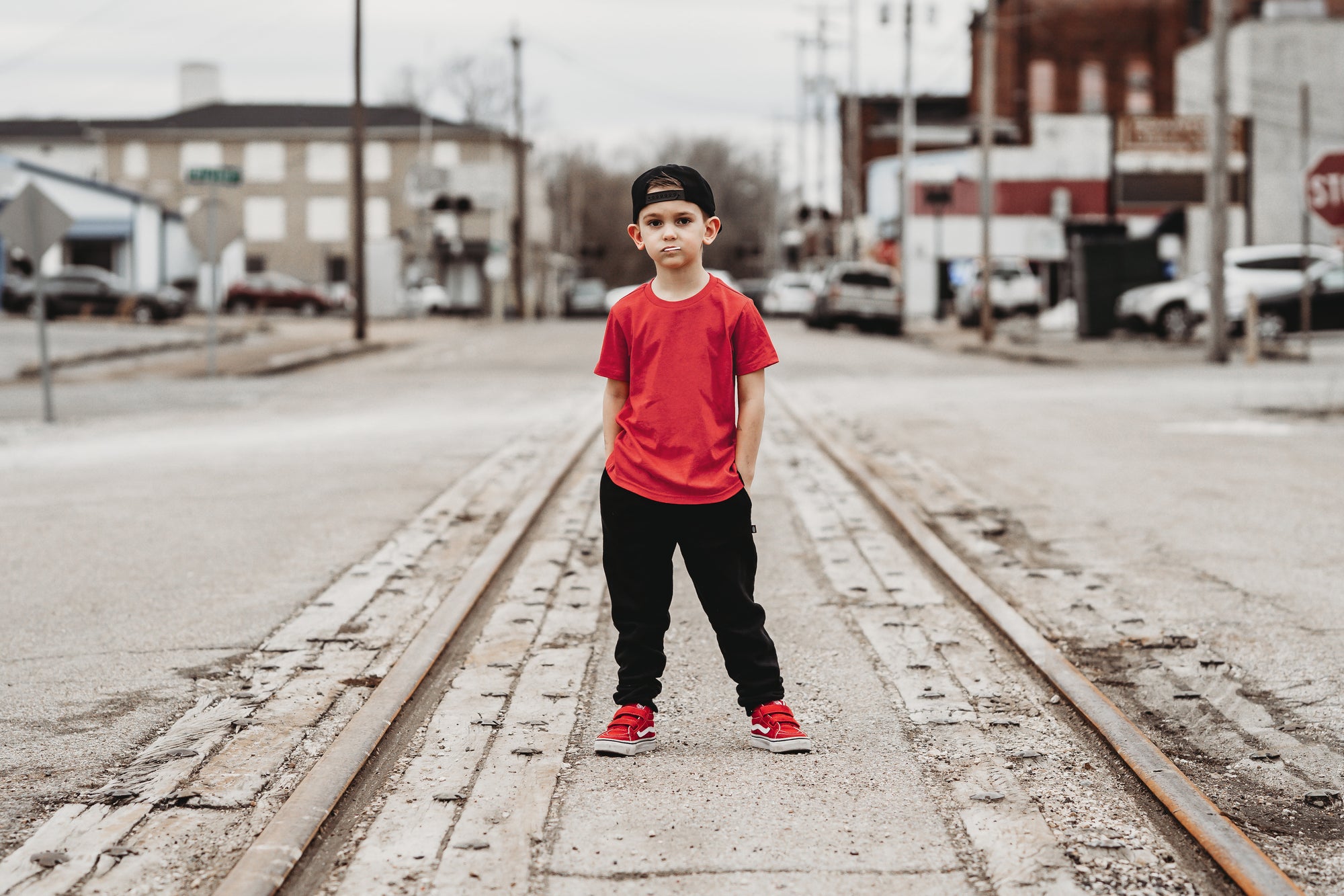 boy in made in usa clothing. 