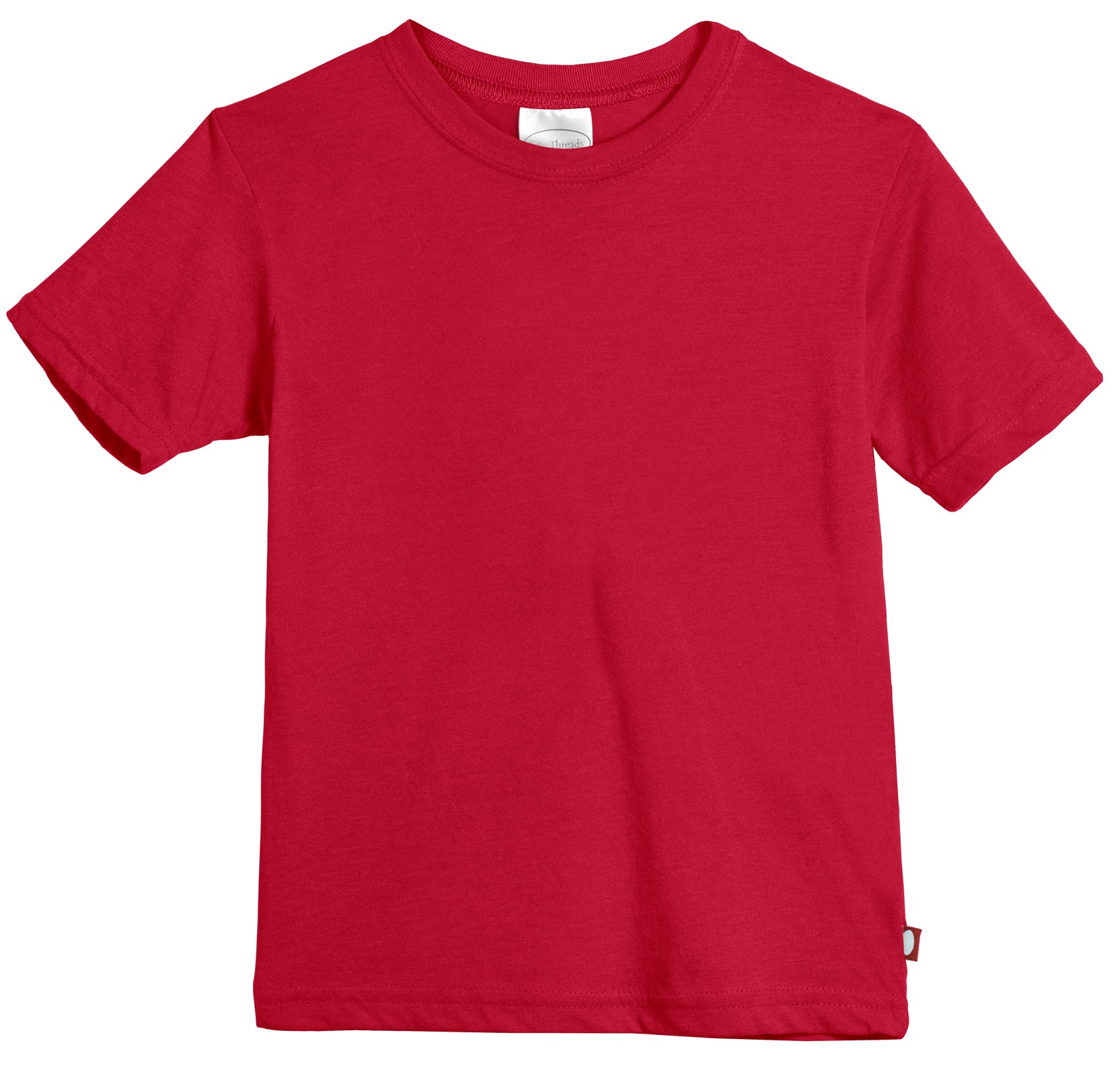 RED SHORT SLEEVE COTTON T-SHIRT, CHILD RED SHORT SLEEVE COTTON T-SHIRT, CHILD