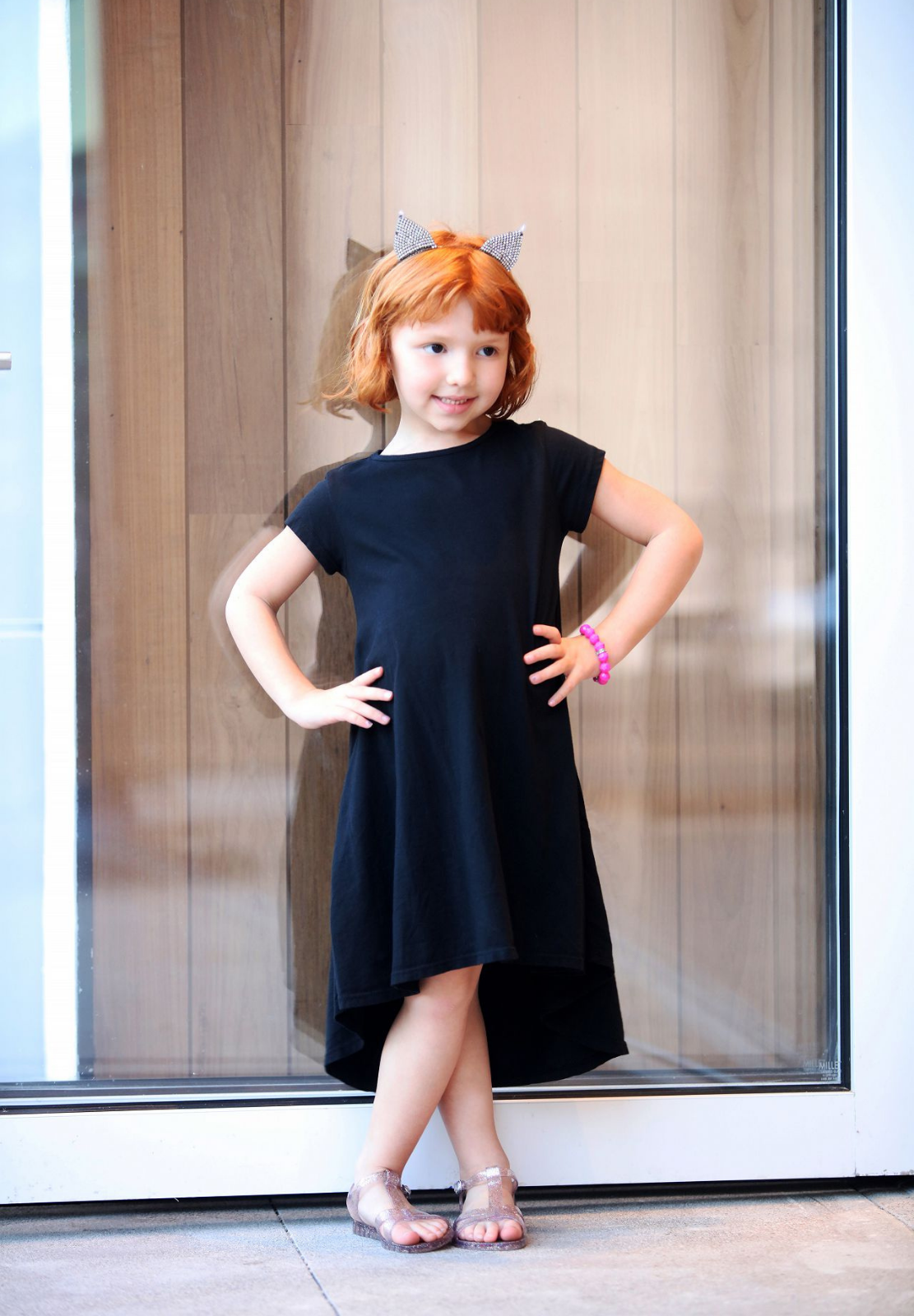 Girls Soft Cotton Jersey Short Sleeve Hi-Lo Maxi Dress - City Threads USA Girls Soft Cotton Jersey Short Sleeve Hi-Lo Maxi Dress - City Threads USA