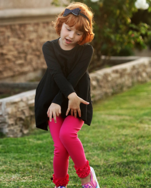 pink and green tunic