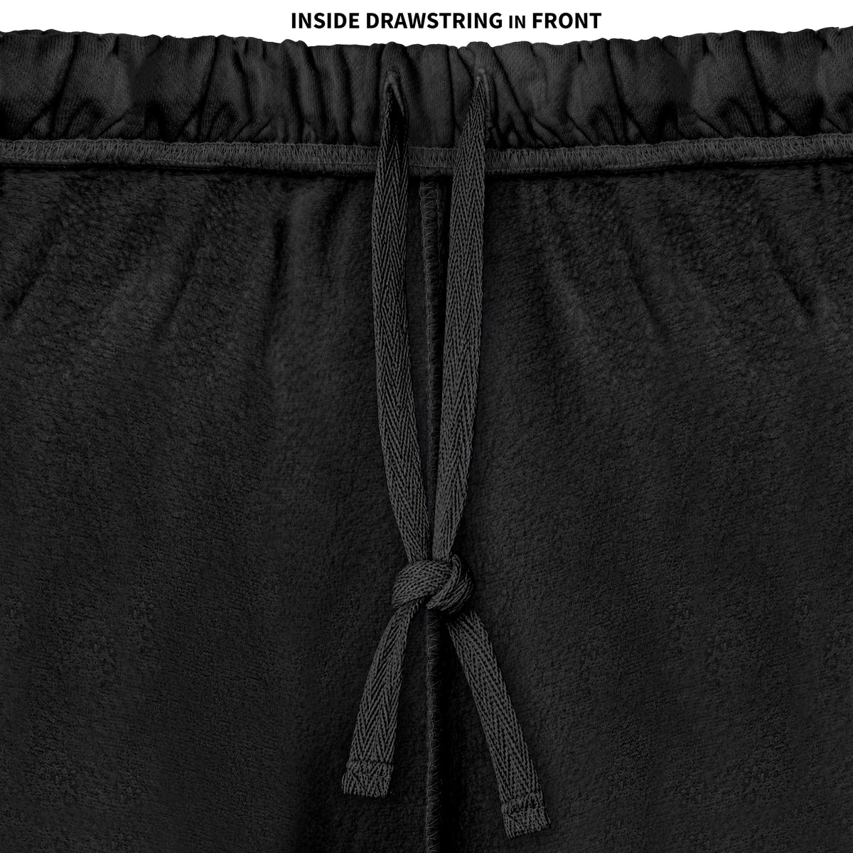 The Softest Men's 100% Cotton Fleece Athletic Short | Black