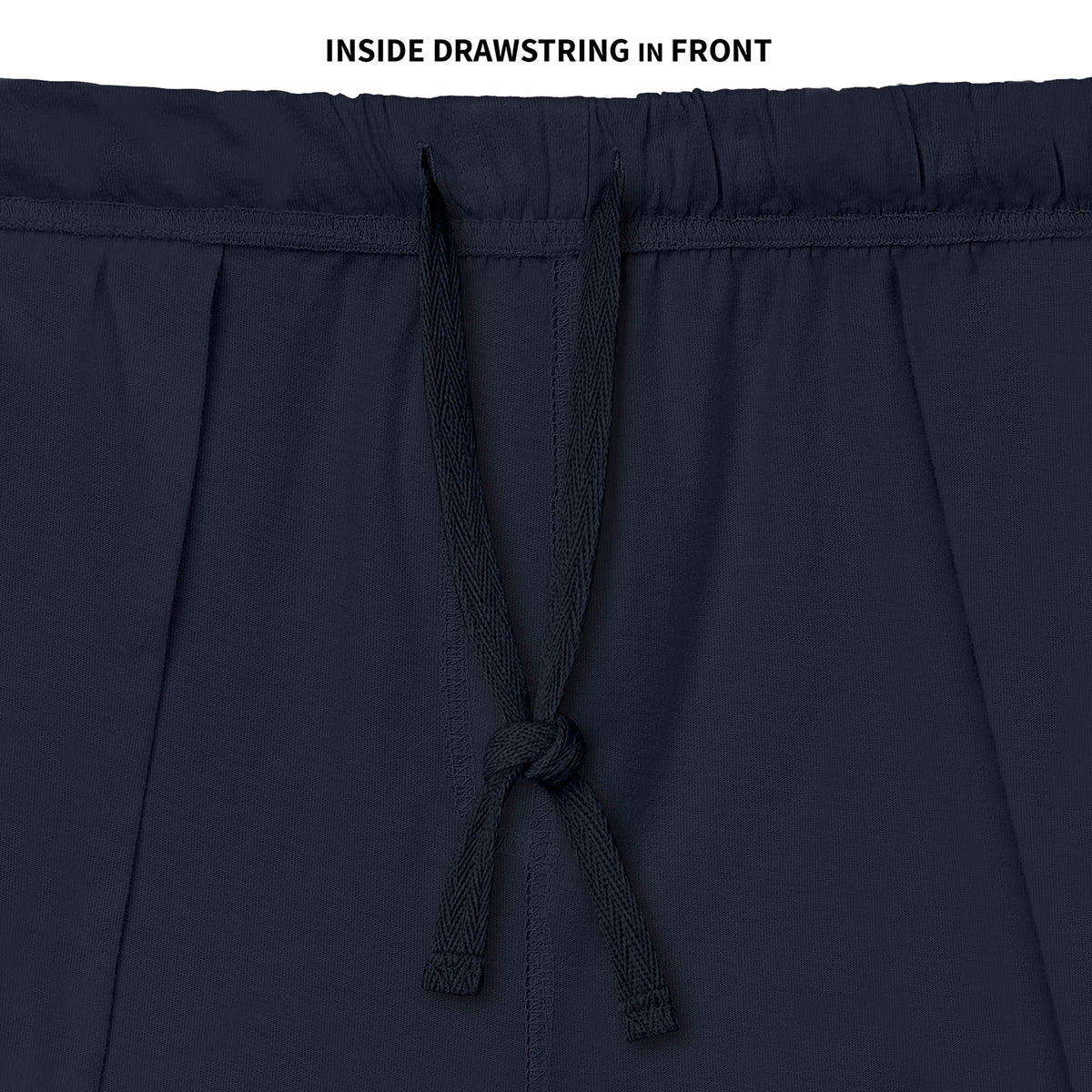 Men's Soft 100% Cotton Athletic Workout Lounge Pocket Shorts | Dark Navy