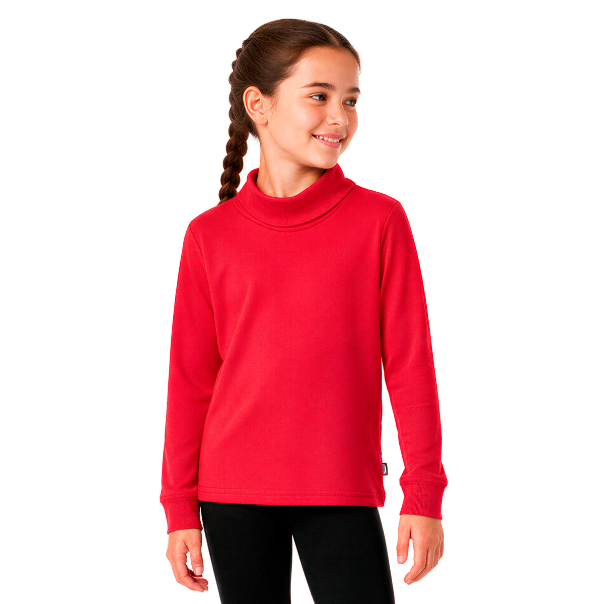 Boys and Girls Soft 100% Cotton Turtleneck  | Candy Apple