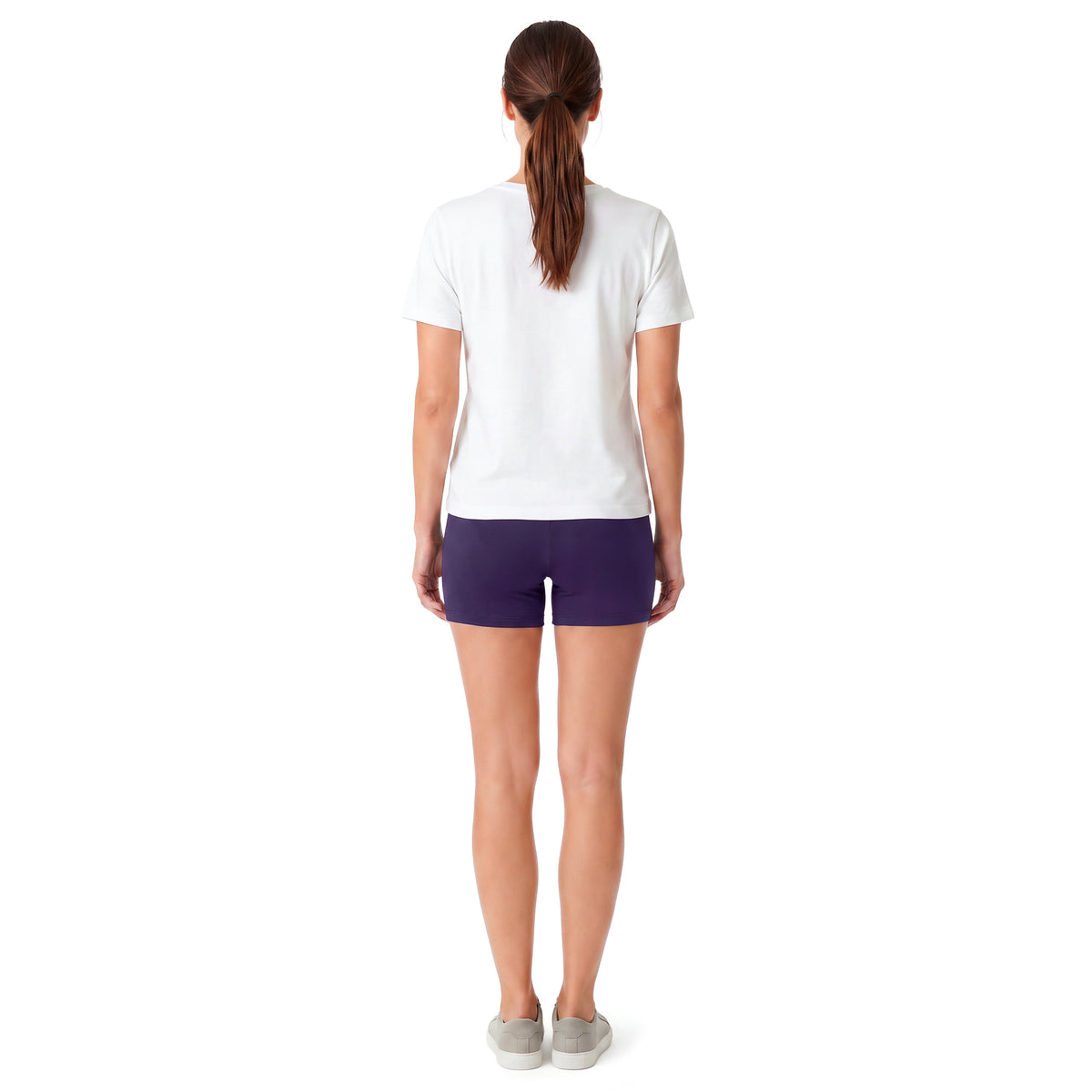 Women's Soft 100% Cotton Bike Short - 3" Inseam (Boy Short Style) | Purple