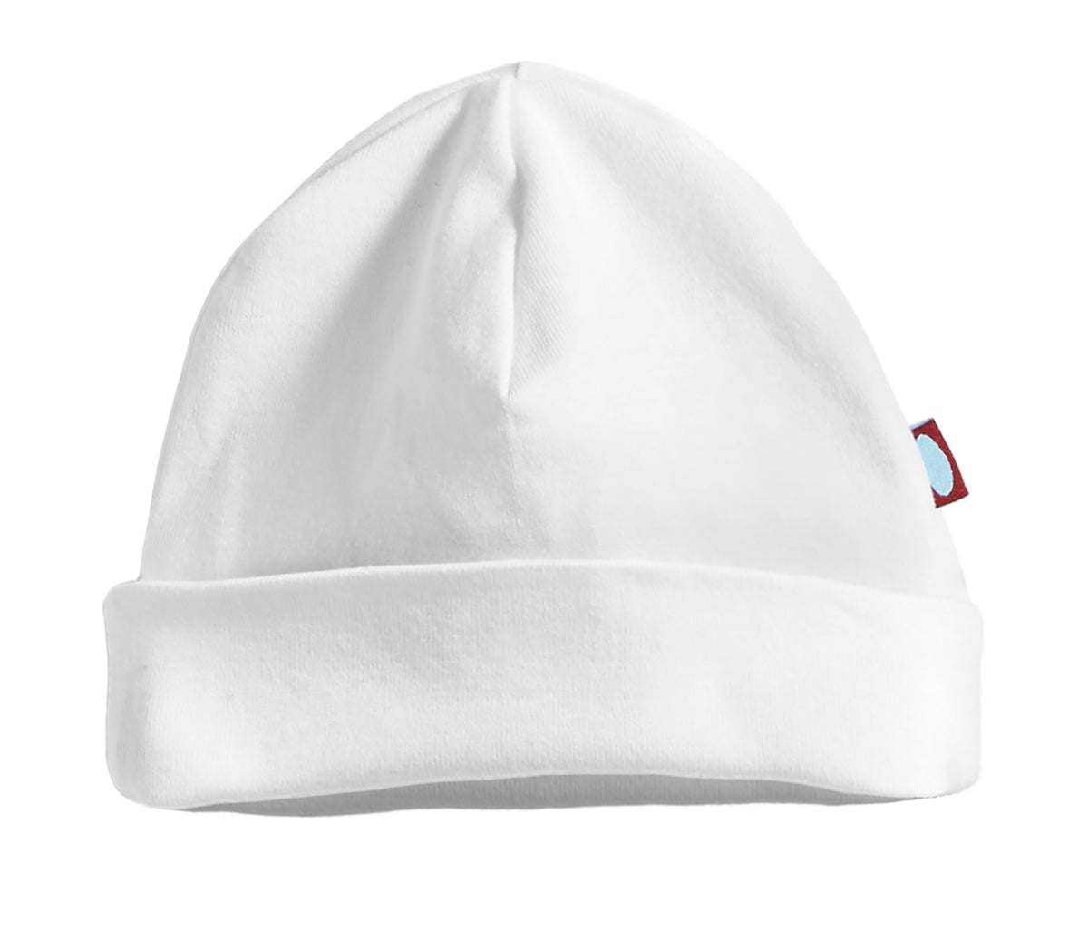 Super-Soft Organic Cotton Baby Rib Beanie Hat| White