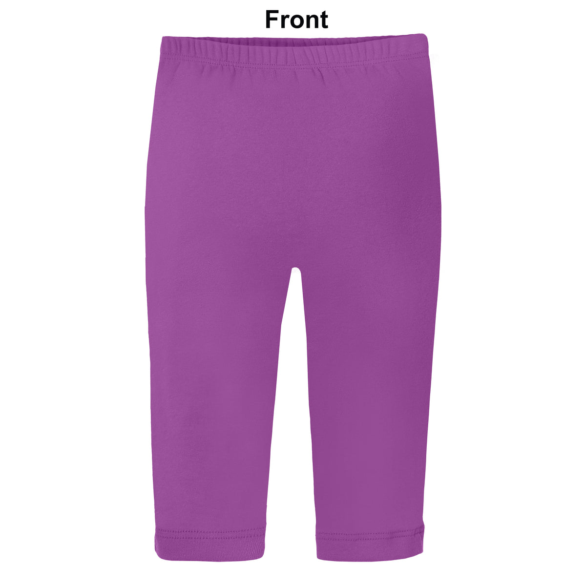 Baby Ruffle Butt Soft 100% Cotton Leggings | Plum