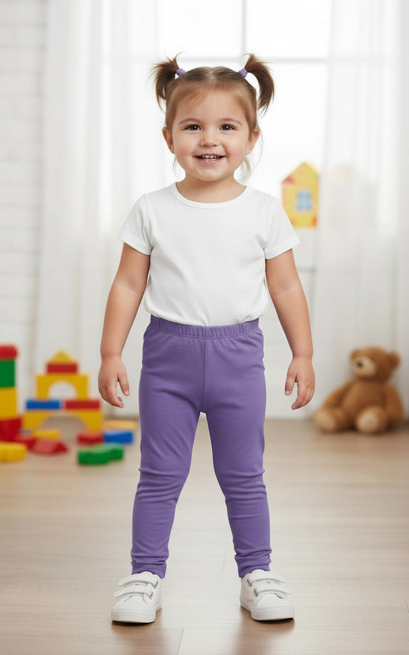 Baby Ruffle Butt Soft Cotton Leggings | Hot Pink