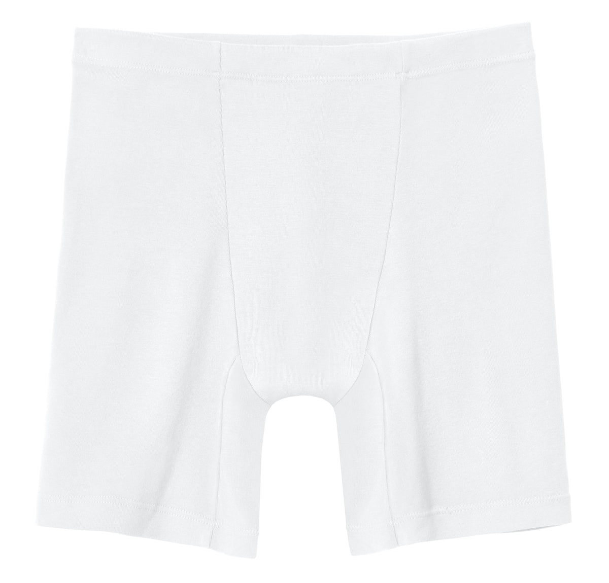 Boys Soft Organic Cotton Athletic Boxer Brief| White