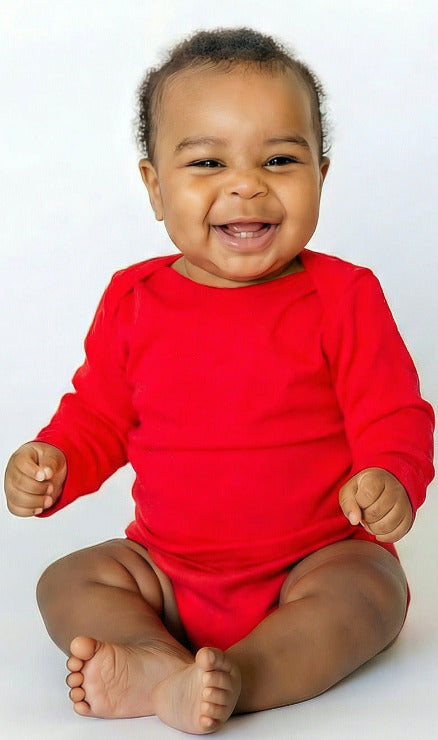 Super-Soft Organic Cotton Baby Rib Long Sleeve Snap Onesie| Deep Purple