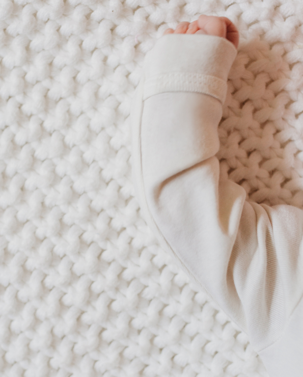 Super-Soft Organic Cotton Baby Rib Long Sleeve Snap Onesie| Turquoise