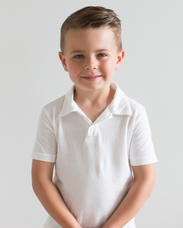 Boys Soft Cotton Jersey 2-Button Short Sleeve Polo Shirt | Dark Navy