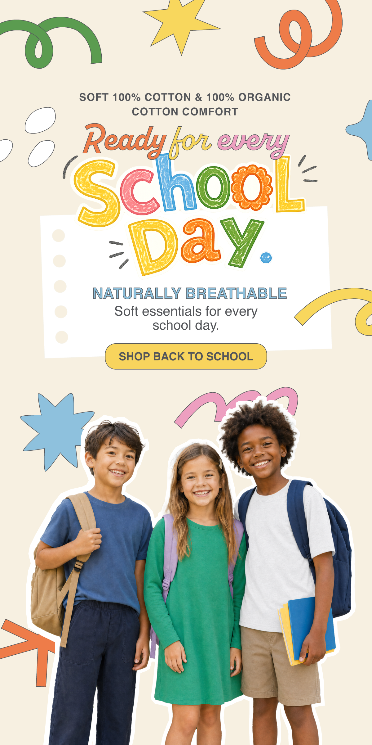 Back to School 2026 hero mobile