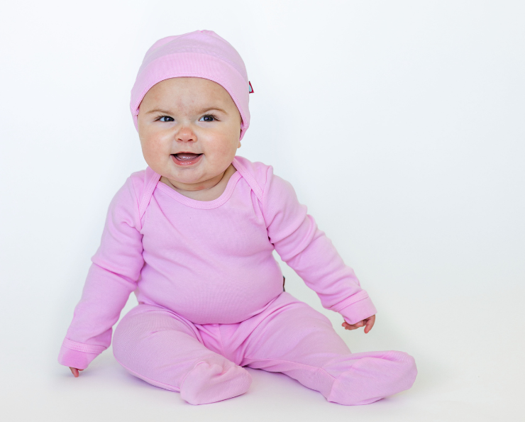 Soft Organic Cotton Footed Baby Pants