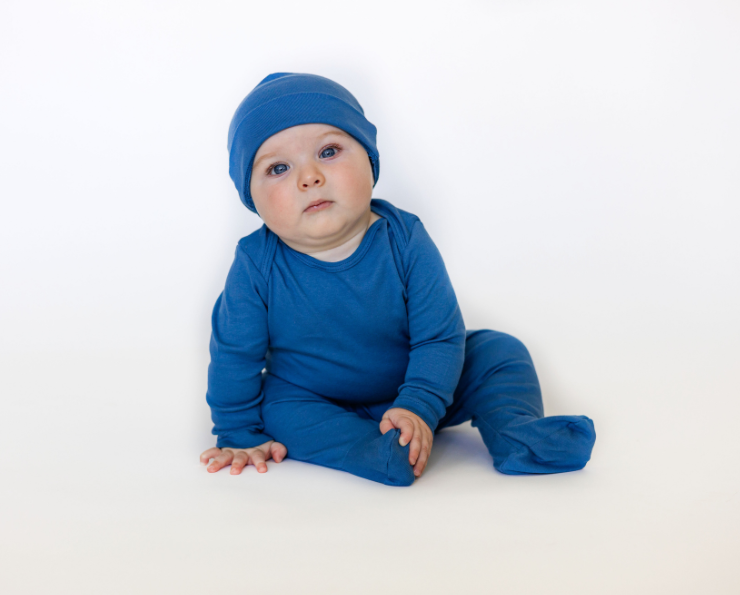 Soft Organic Cotton Footed Baby Pants