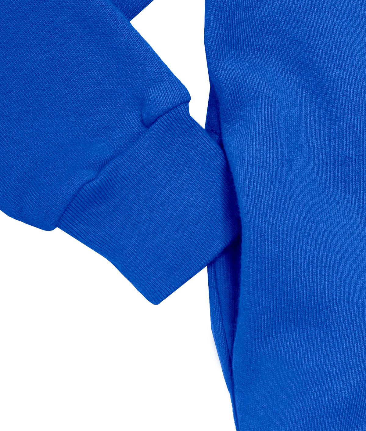 Soft &amp; Cozy 100% Cotton Fleece Zip Hoodie with Inner Pockets | Crayon Blue