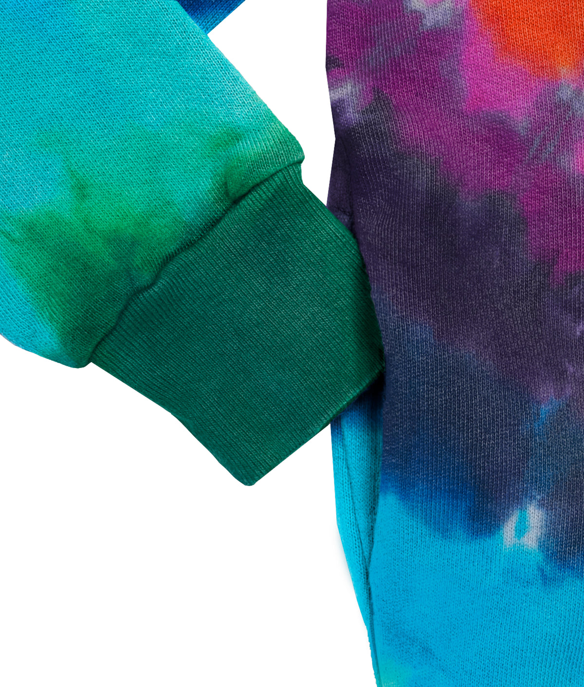 Limited Edition Tie Dyed Soft &amp; Cozy 100% Cotton Fleece Zip Hoodie | Rainbow Spiral