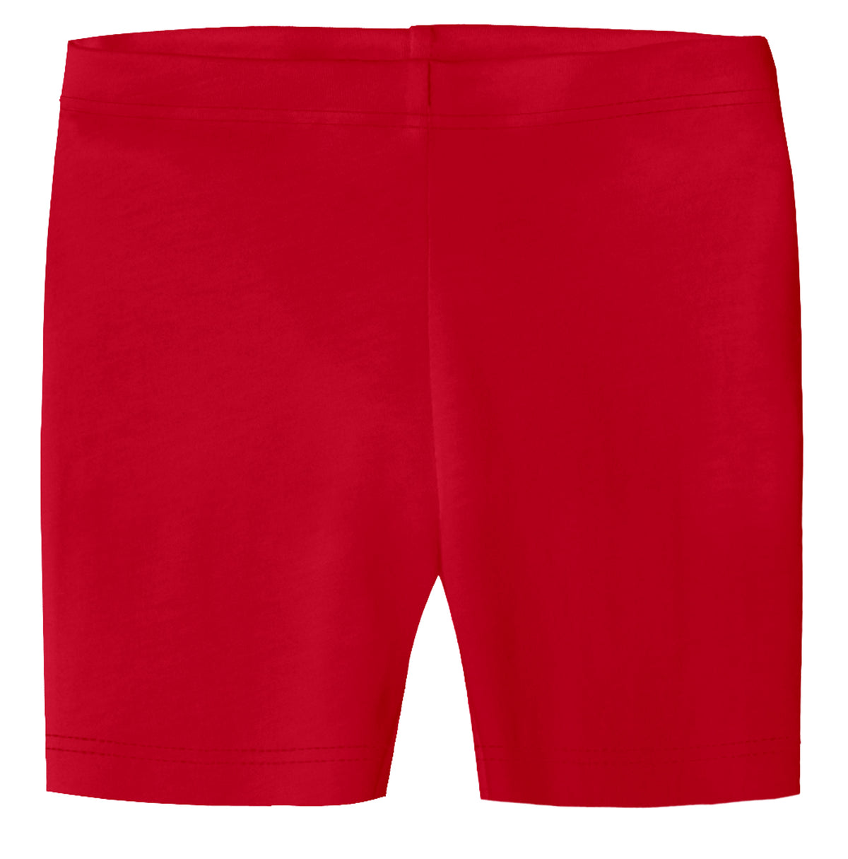 Girls Soft 100% Cotton Bike Shorts | Red