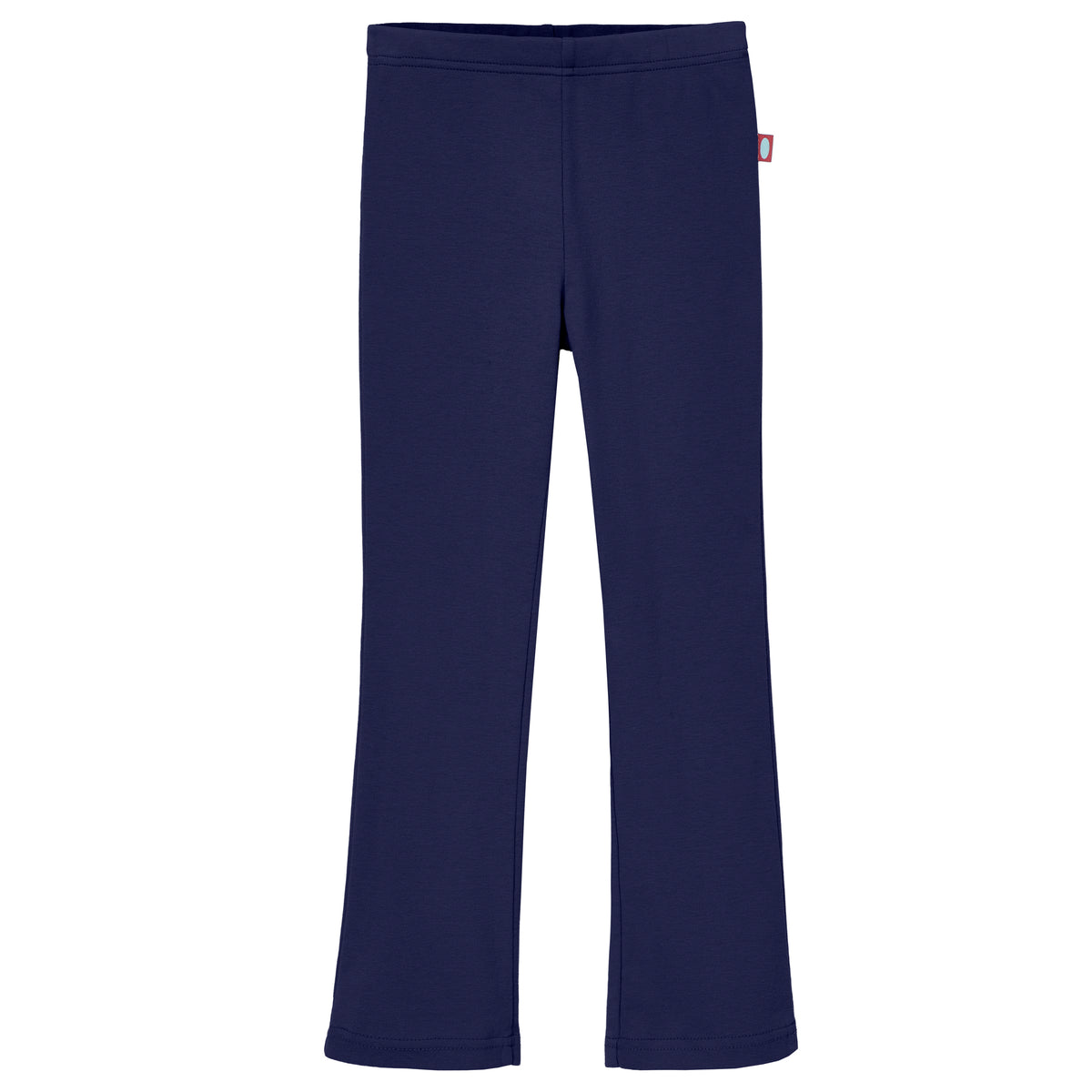 Girls Soft 100% Cotton Flare Boot-Cut Leggings | Navy