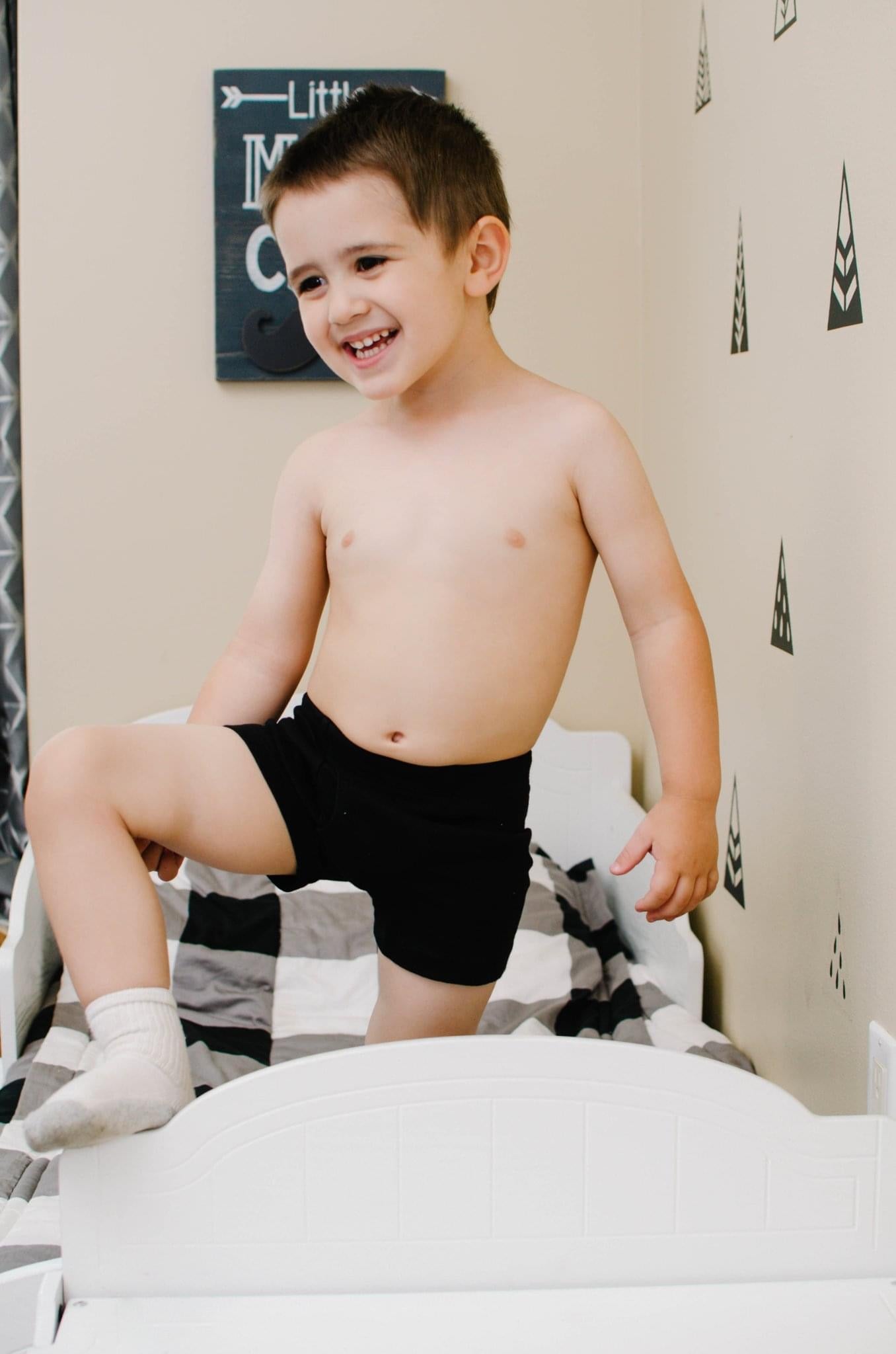 Boy potty training with city threads boxer briefs