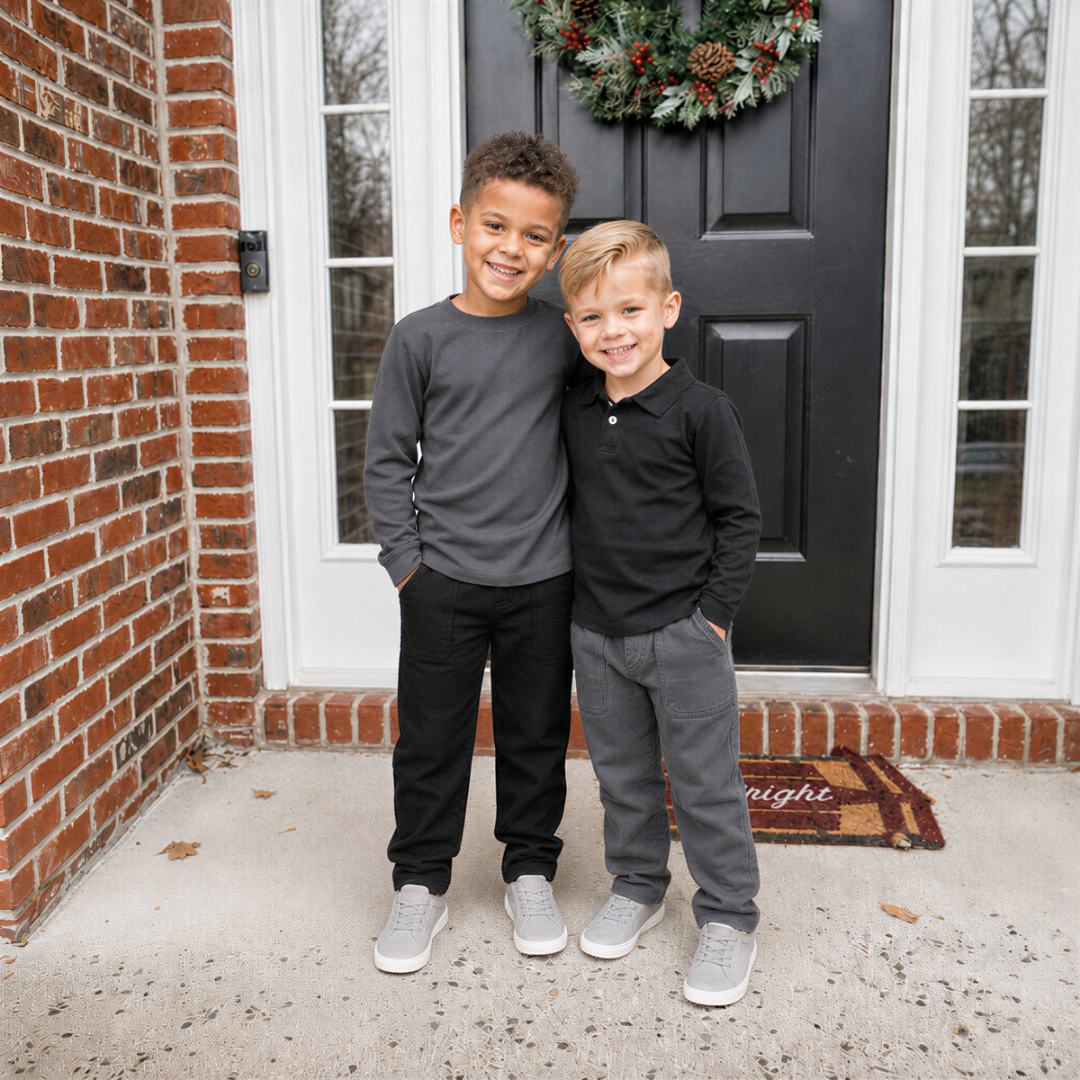 Boys Soft 100% Cotton 3-Pocket Jersey Pants - UPF 50+ | Dark Khaki