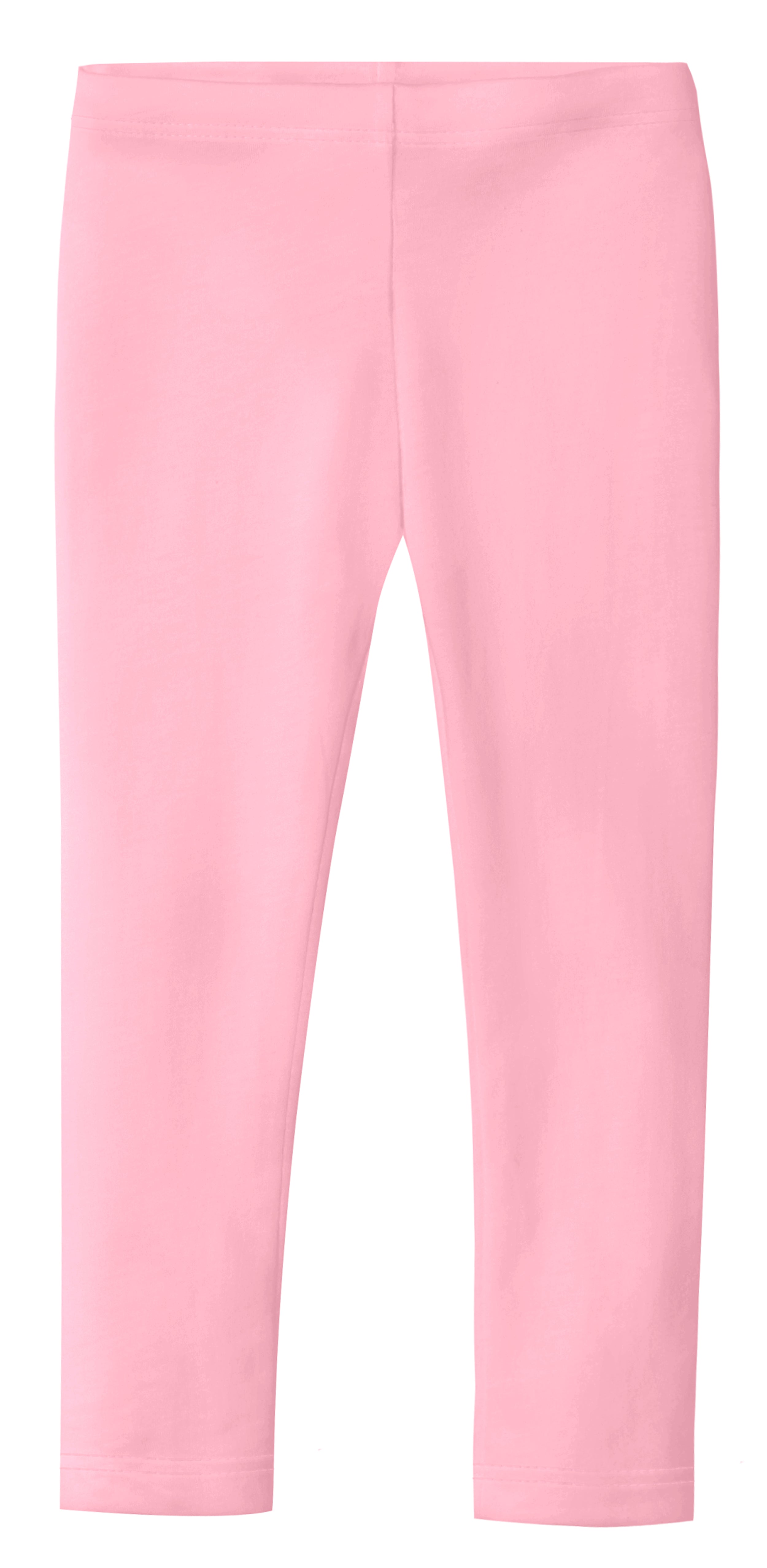 Girls Soft Organic Cotton Leggings  Bright Light Pink - City Threads USA